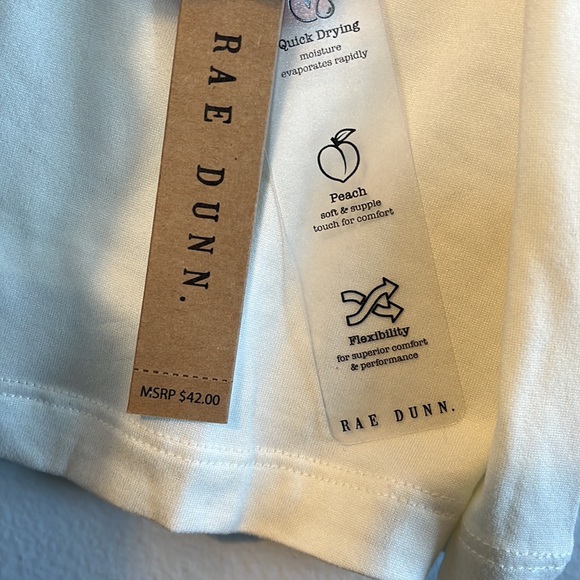 FINAL PRICE DROP ⬇️ Rae Dunn | “Top Knots & Squats” Cropped T-Shirt - Picture 7 of 8